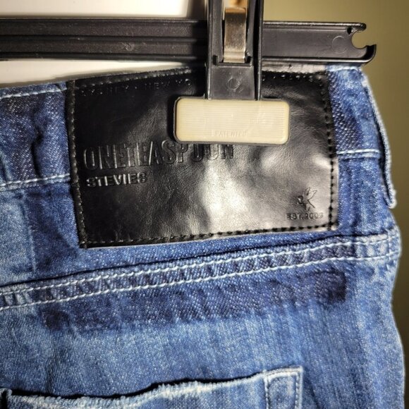 ❤️ 3 for $35 ONE teaspoon stevies bermuda boyfriend jean shorts distressed26 - Picture 7 of 9